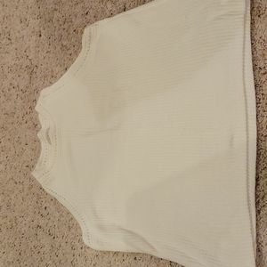 Soft white knit tank